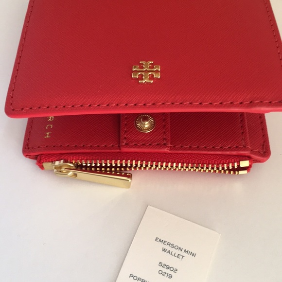 Tory Burch Emerson mini wallet poppy orange - Picture 5 of 5